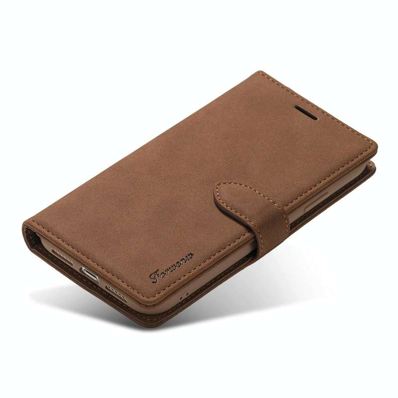 For iPhone XR Forwenw F1 Series Matte Strong Magnetism Horizontal Flip Leather Case with Holder &...