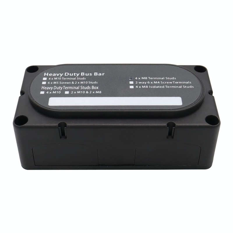 CP-3089-01 300A 48V 4-way M8 Terminal Busbar(Black)