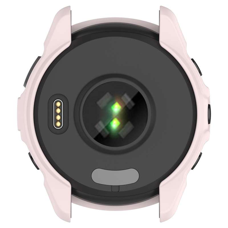 For Garmin Forerunner 265S Armor Hollow Watch Protective Case(Light Pink)