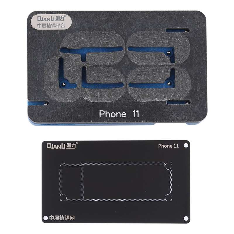 QIANLI For iPhone 11 Middle Frame Reballing Stencil Platform Jig Fixture