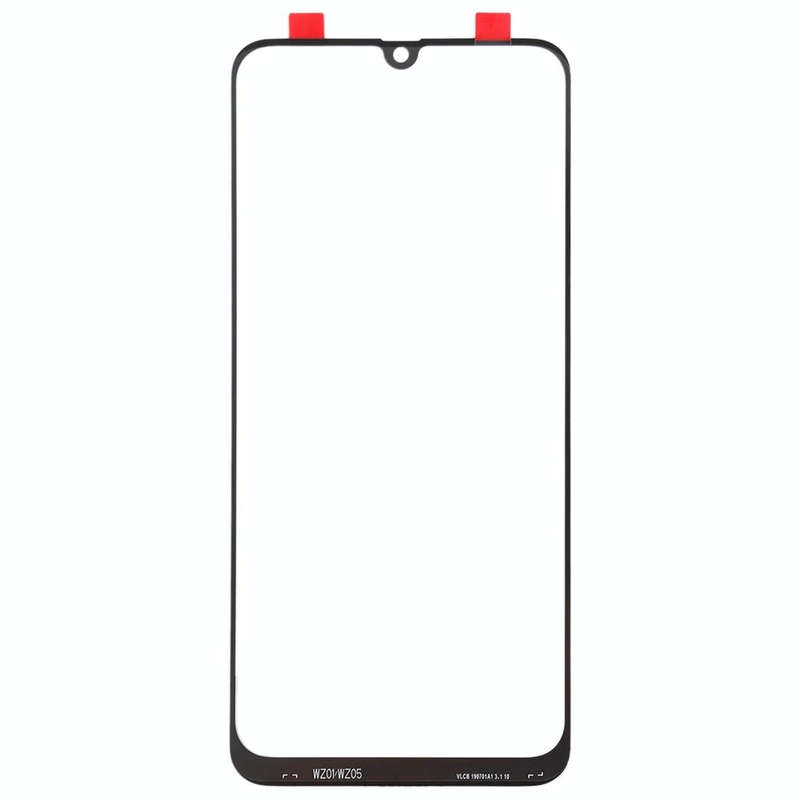 For Samsung Galaxy A50s 10pcs Front Screen Outer Glass Lens (Black)