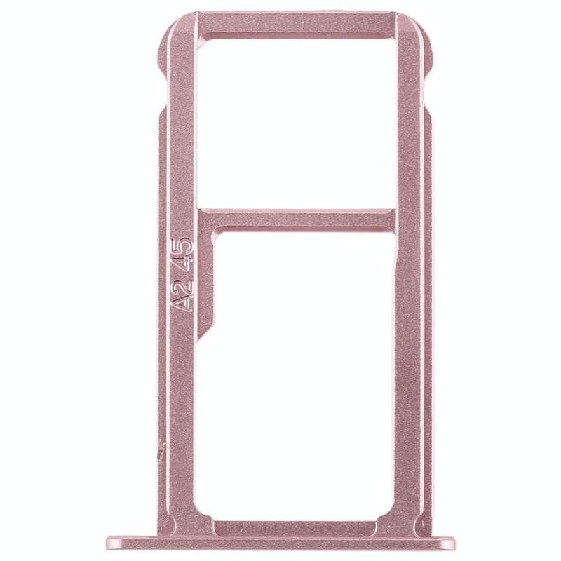 SIM Card Tray + SIM Card Tray / Micro SD Card for Huawei G9 Plus (Pink)