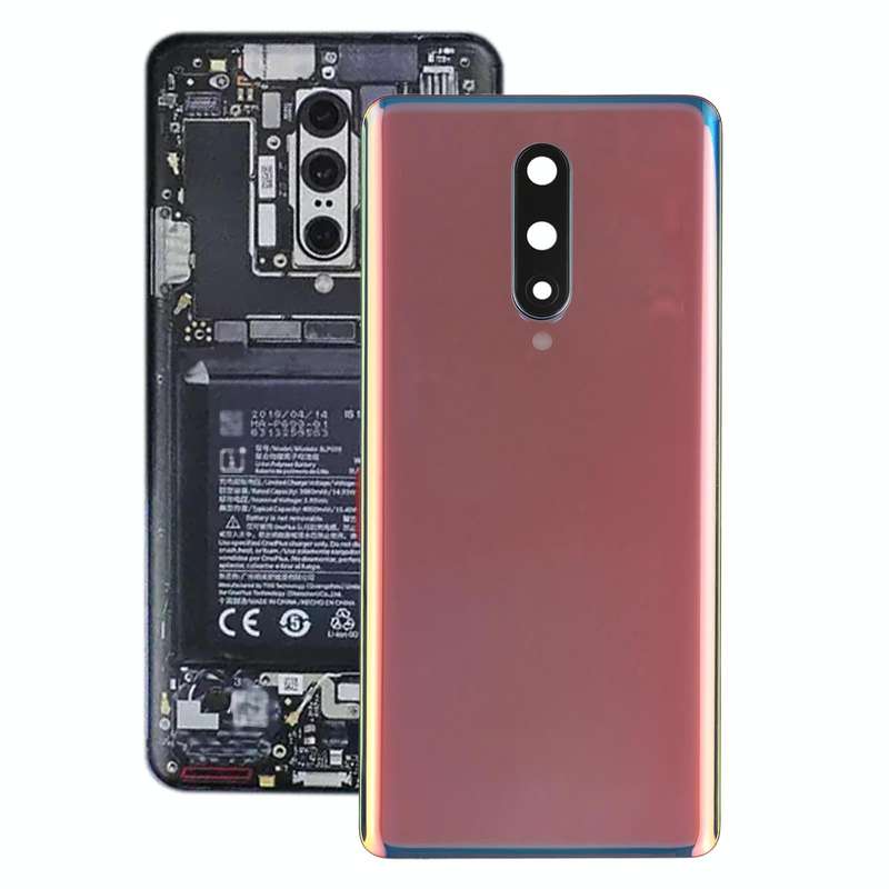 For OnePlus 8 Battery Back Cover with Camera Lens Cover (Silver)