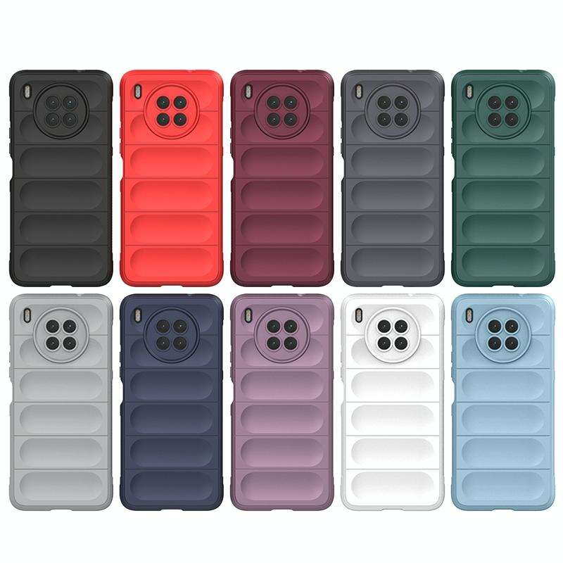 For Huawei Nova 8i Magic Shield TPU + Flannel Phone Case(Grey)