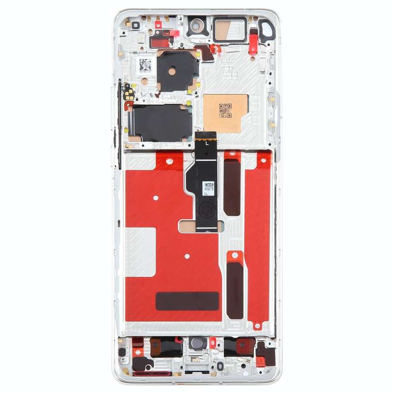Original LCD Screen For Huawei P50 Pro Digitizer Full Assembly with Frame(Silver)