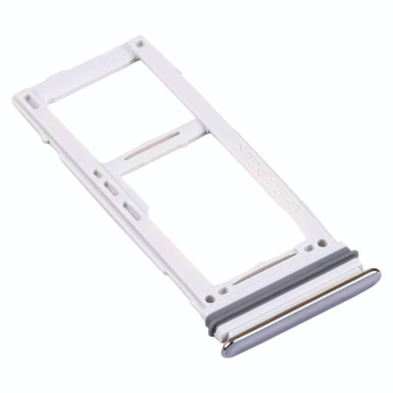 For Samsung Galaxy A52 SM-A525 SIM Card Tray + SIM Card Tray / Micro SD Card Tray (Silver)