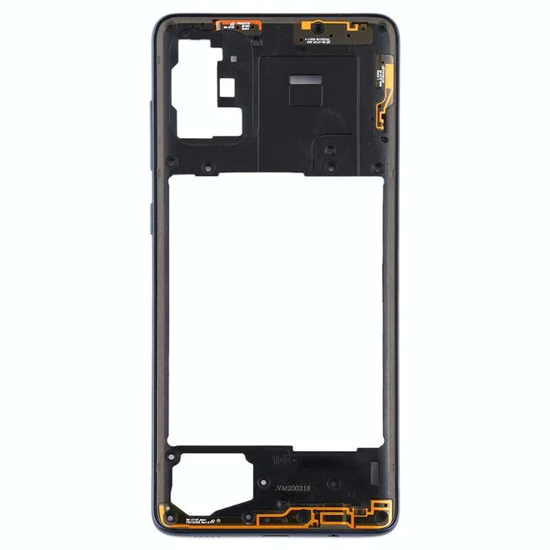 For Samsung Galaxy A71  Middle Frame Bezel Plate (Black)