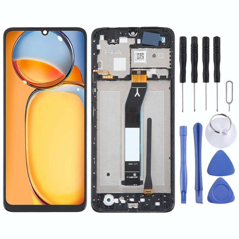 For Xiaomi Redmi 13C 4G Original IPS Material LCD Screen Digitizer Full Assembly with Frame