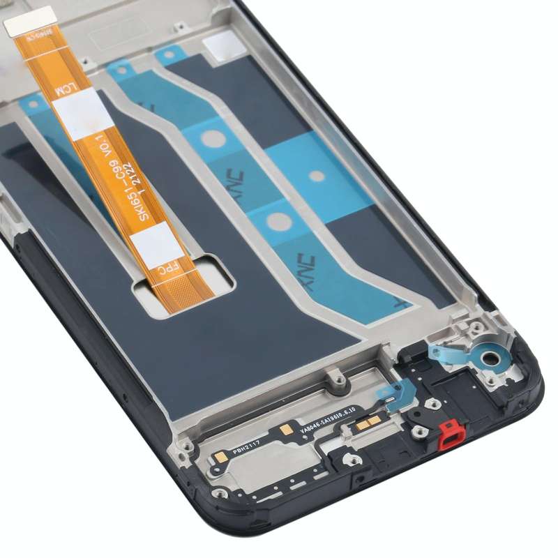 Original LCD Screen and Digitizer Full Assembly with Frame for OPPO Realme C21Y / Realme C25Y