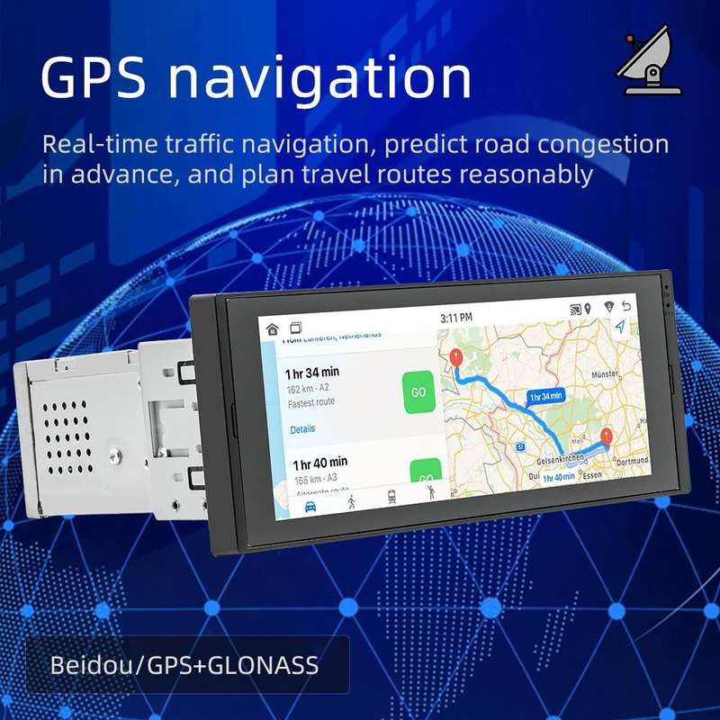 SWM 686 6.86 inch Android 12 Car Navigation Machine Radio Receiver Support Mobile Phone Interconn...