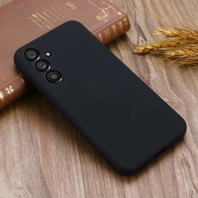 For Samsung Galaxy A54 5G Color Liquid Silicone Phone Case(Black)