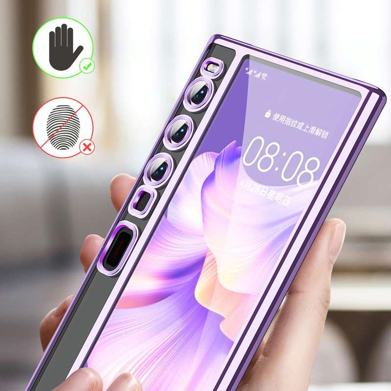 For Huawei Mate Xs 2 TPU Electroplating Full Coverage Protective Phone Case(Black)