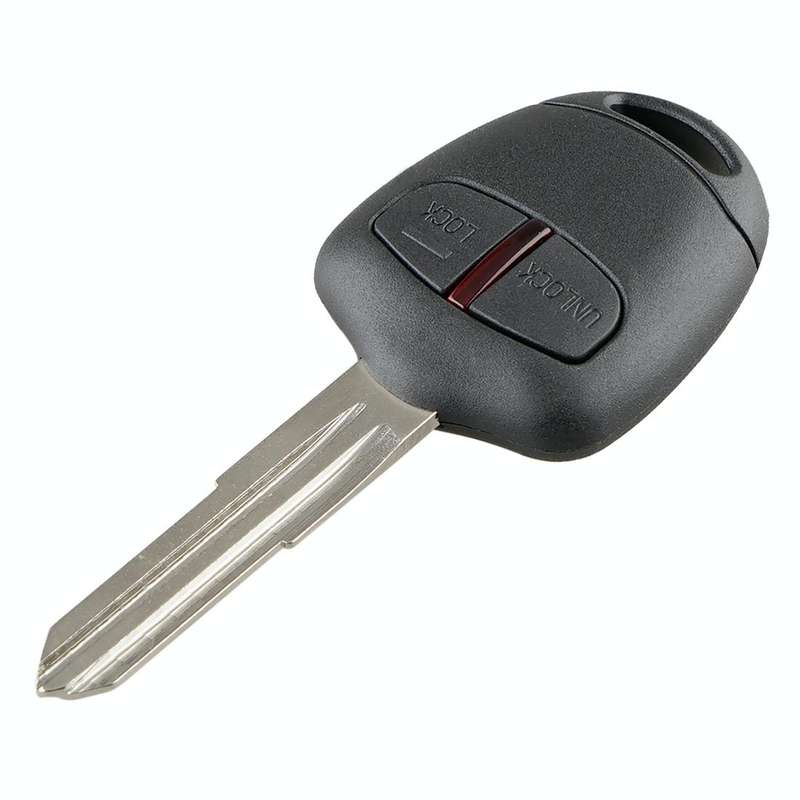 For MITSUBISHI 2 Buttons Intelligent Remote Control Car Key with 46 Chip & Battery & Left Slot, F...