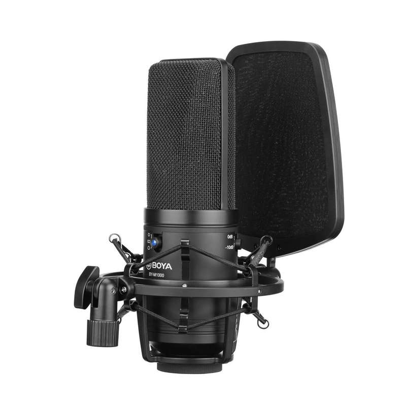 BOYA BY-M1000 Professional Recording Studio Cardioid Omnidirectional Switchable Microphone
