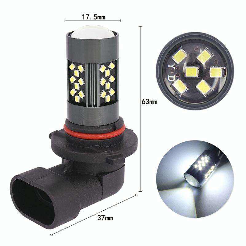 1 Pair 9005 12V 7W Strobe Car LED Fog Light(Lime Light)