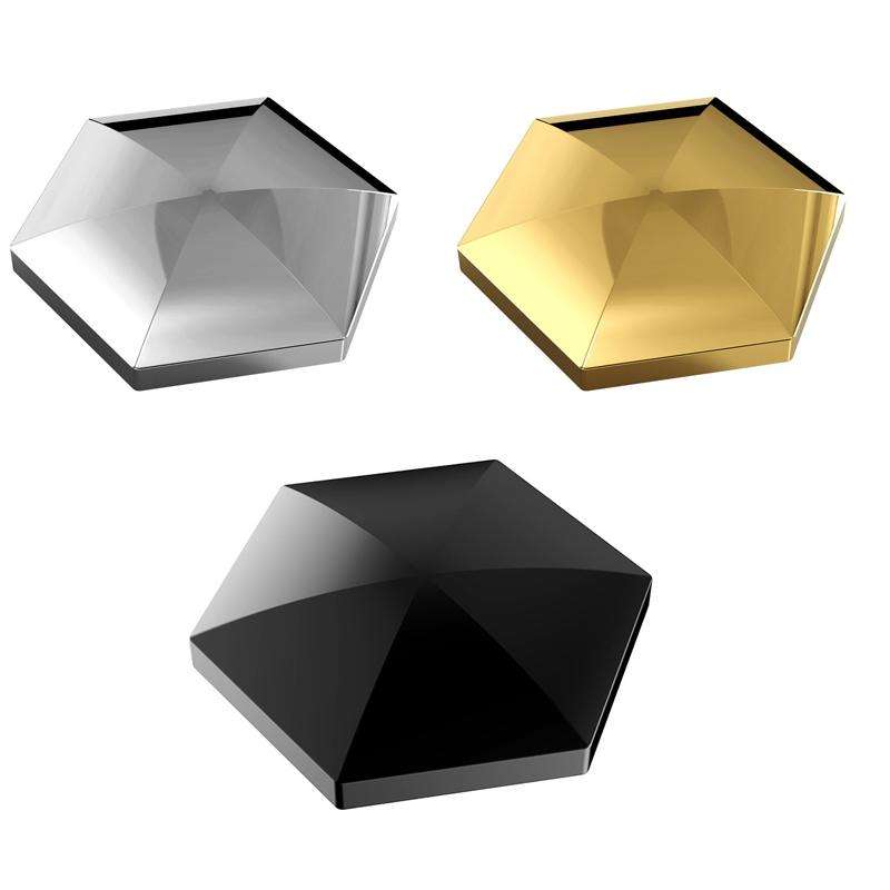 Desktop Kinetic Energy To Vent Stress Relief Fingertip Spinner Toy, Style: Zinc Alloy Hexagon Black