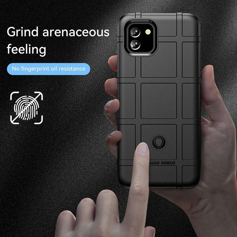 For Samsung Galaxy A04e Full Coverage Shockproof TPU Phone Case(Black)