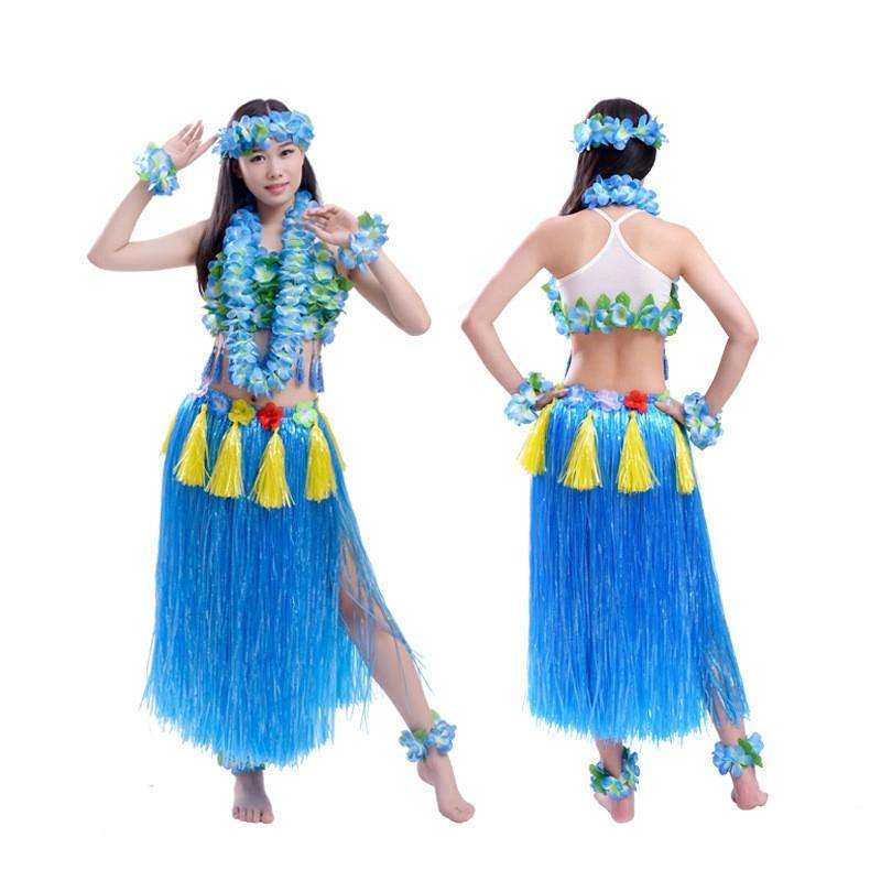 3 PCS Hawaiian Hula Party Show Dress Up Props, Size: 40cm(Single Layer Colorful)