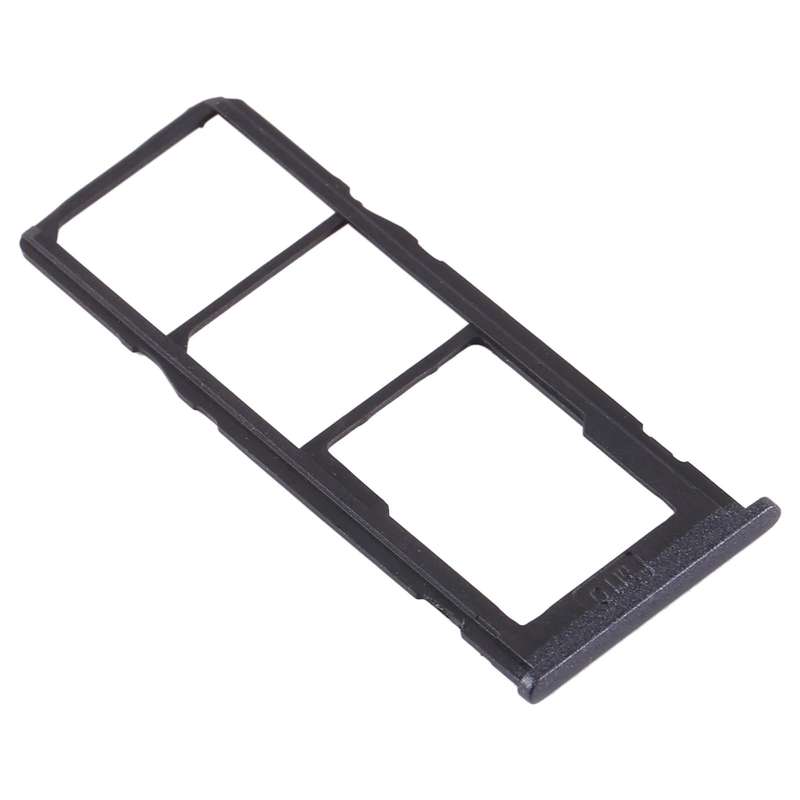 For Samsung Galaxy M10 SM-M105 SIM Card Tray + SIM Card Tray + Micro SD Card Tray (Black)