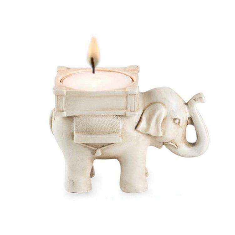 Retro Elephant Tea Light Candle Holder Candlestick Wedding Home Decor Crafts Tea Light Holders Te...