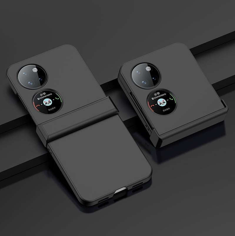 For Huawei P50 Pocket Three-piece Set Phone Case(Black)