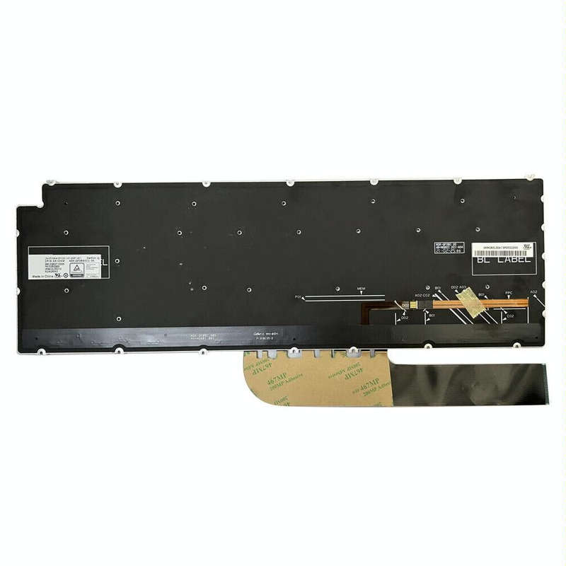 For Dell Inspiron 15 7590 / 7791 / 5584 US Version Backlight Laptop Keyboard(Silver)