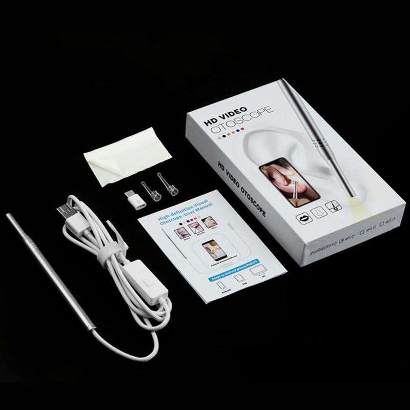 1MP HD Visual Ear Nose Tooth Endoscope Borescope with 6 LEDs, Lens Diameter: 4.3mm