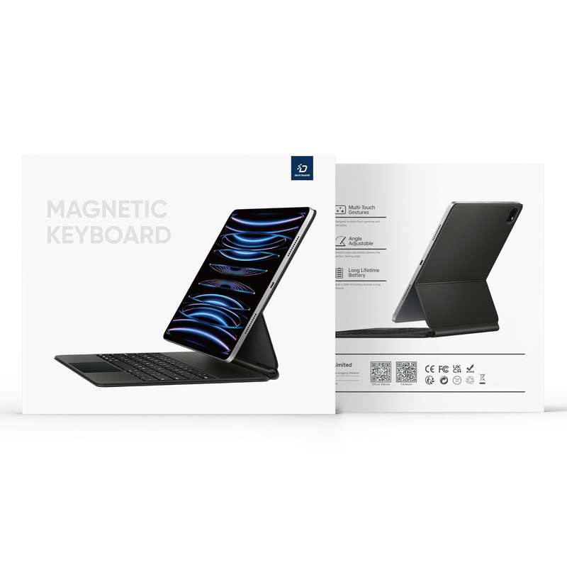 For Samsung Galaxy Tab S9+ / S8+ / S7+ DUX DUCIS MK Series Floating Magnetic Keyboard Tablet Leat...