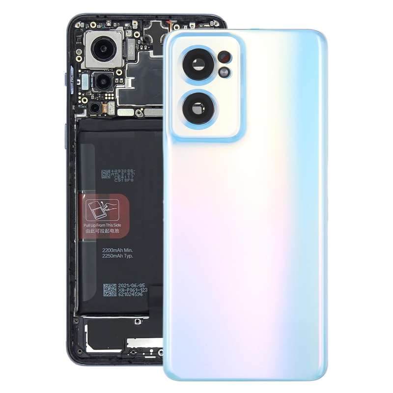 For OnePlus Nord CE 2 5G Original Battery Back Cover with Camera Lens Cover(Blue)