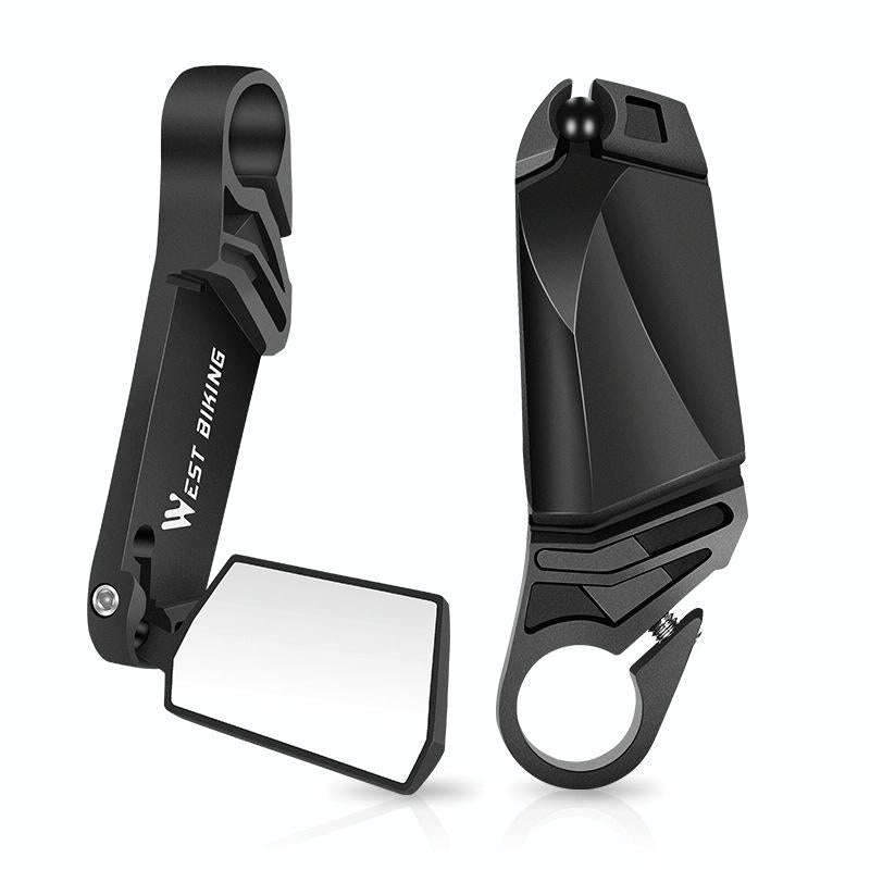 WEST BIKING Bicycle Handlebar Folding Mirror(Black)
