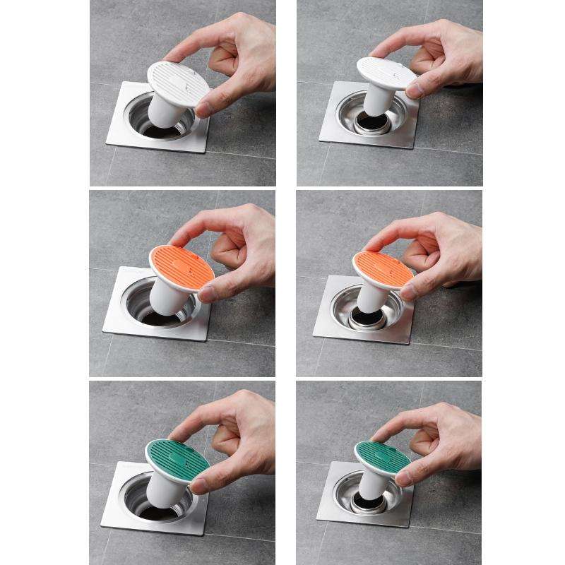 Sewer Deodorant Magnetic Suction Floor Drain Cover, Size: 3cm (Orange)