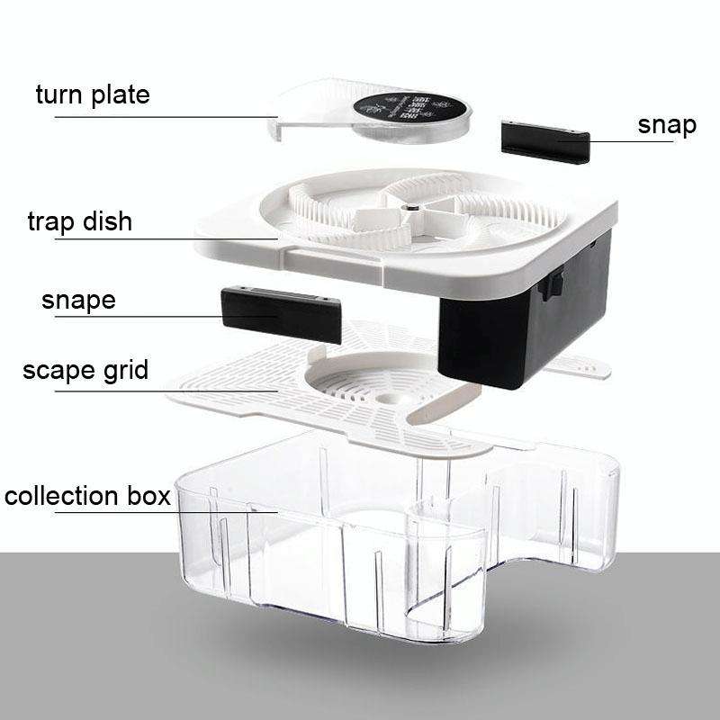 BYQ-001 Household Automatic Rotary Fly Trap Silent Fly Cage(USB Direct Plug)