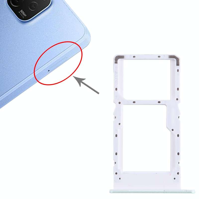 For Huawei nova Y61 SIM + SIM / Micro SD Card Tray (Green)