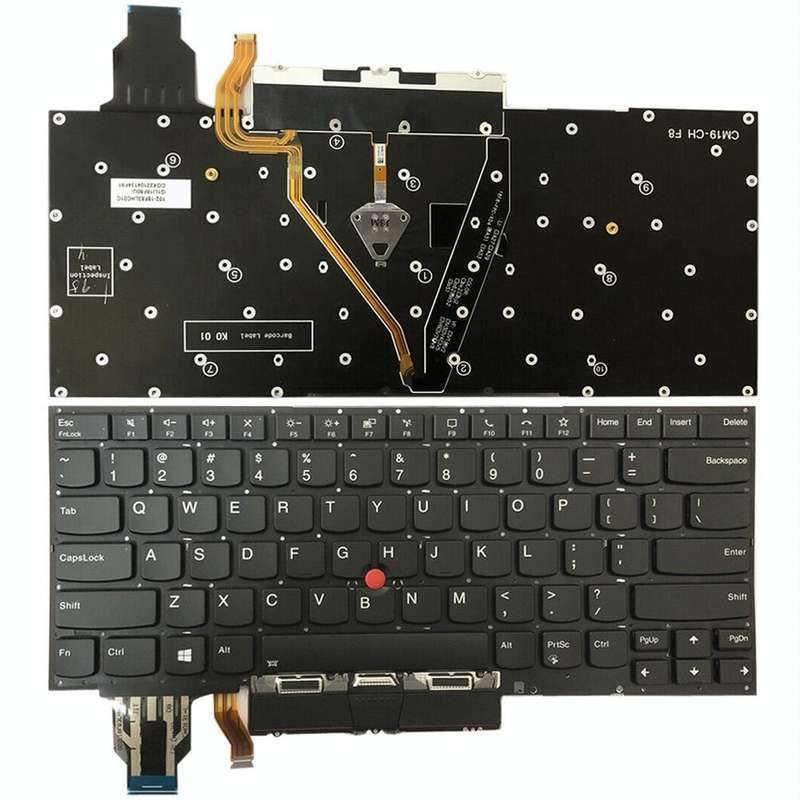 For Lenovo ThinkPad X1 Yoga 5th Gen 20UB US Version Backlight Laptop Keyboard with Touchpad Butto...