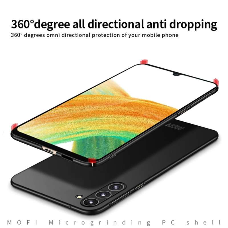 For Samsung Galaxy A34 5G MOFI Frosted PC Ultra-thin Hard Phone Case(Black)