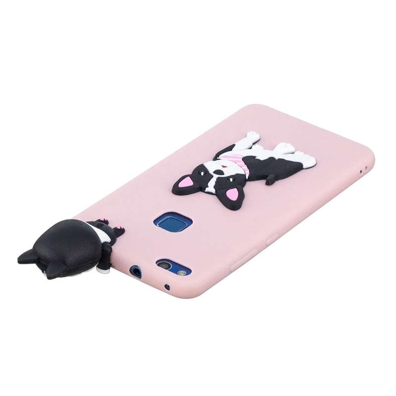 For Huawei P10 Lite 3D Cartoon Pattern Shockproof TPU Protective Case(Cute Dog)