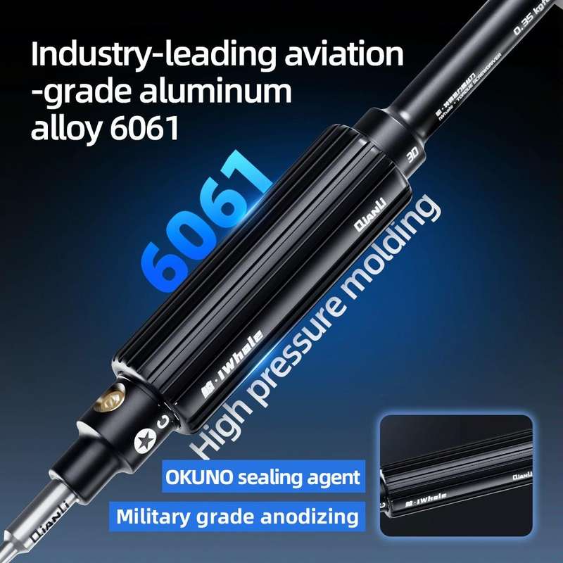 QianLi iWhale Special S2 Steel Magnetic Torque 3D Screwdriver, Model:E T2 Torx 0.35