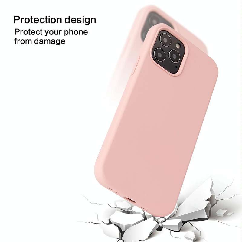 For iPhone 12 mini Solid Color Liquid Silicone Shockproof Protective Case(Lavender Grey)