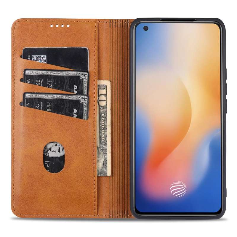 For vivo X50 / X50 Pro AZNS Magnetic Calf Texture Horizontal Flip Leather Case with Card Slots & ...