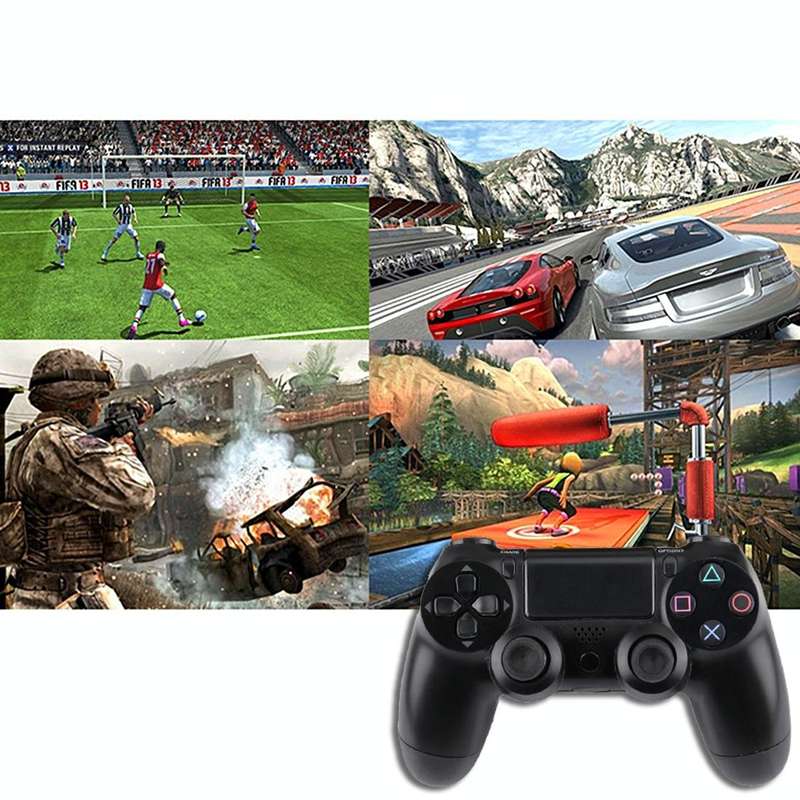 For PS4 Computer Tablet Notebook Laptop PC Wired USB Game Controller Gamepad, Cable Length: 1.2M(...