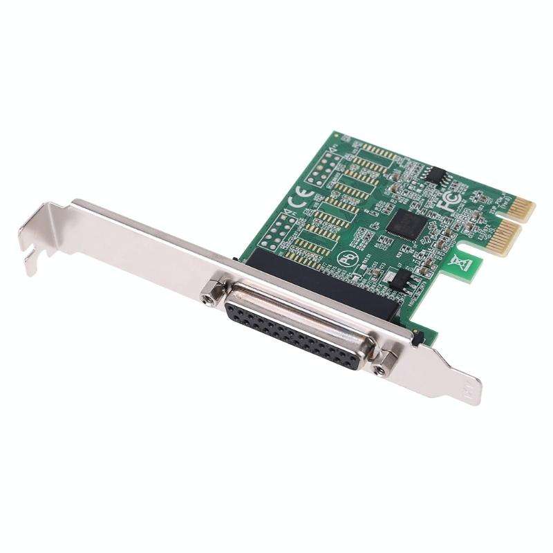 Parallel Port DB25 25pin PCIE Riser Card Printer LPT to PCI-E Express Cards AX99100 Converter Ada...