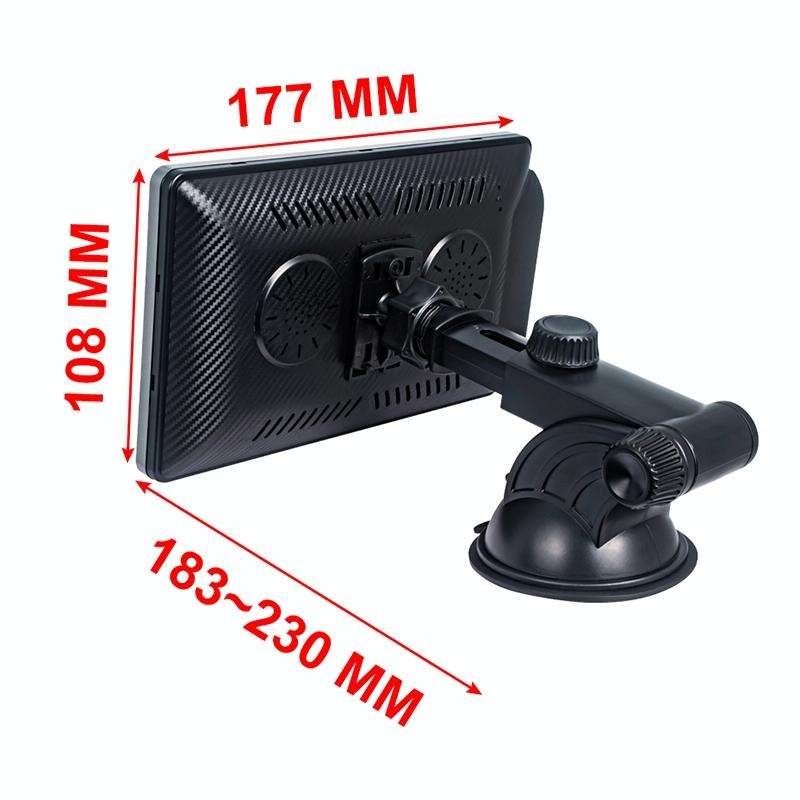 X70-1 Car 7 inch IPS Portable Smart Screen Wireless Screen Projection Carplay Android Auto(Black)