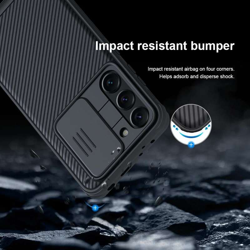For Samsung Galaxy S23+ 5G NILLKIN Black Mirror Pro Series Camshield Phone Case(Black)