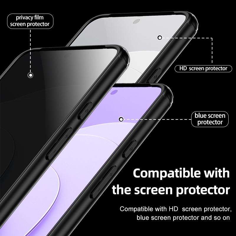 For Google Pixel 8 Armor Clear TPU Hard PC Phone Case(Matte Black)