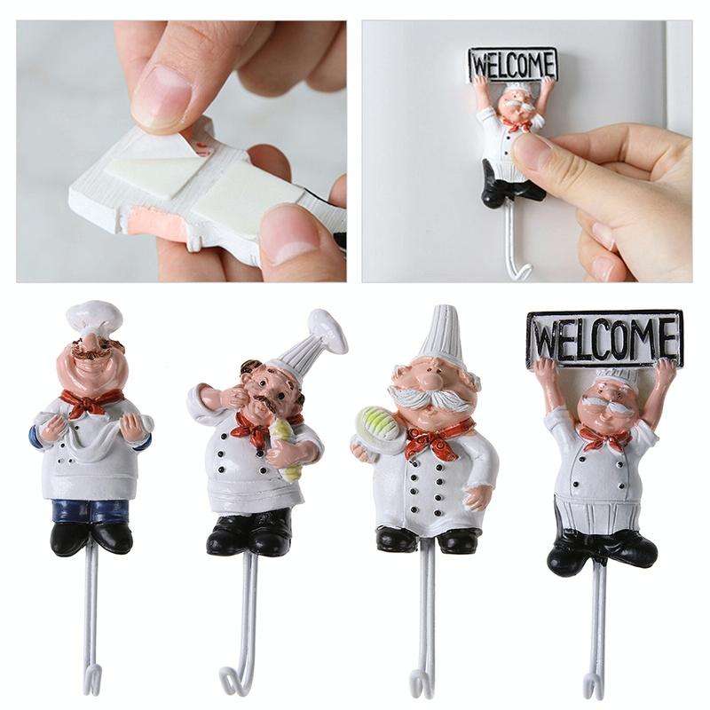 Creative Strong Hook Kitchen Bathroom Wall Glue Door Back Coat Hook(B)