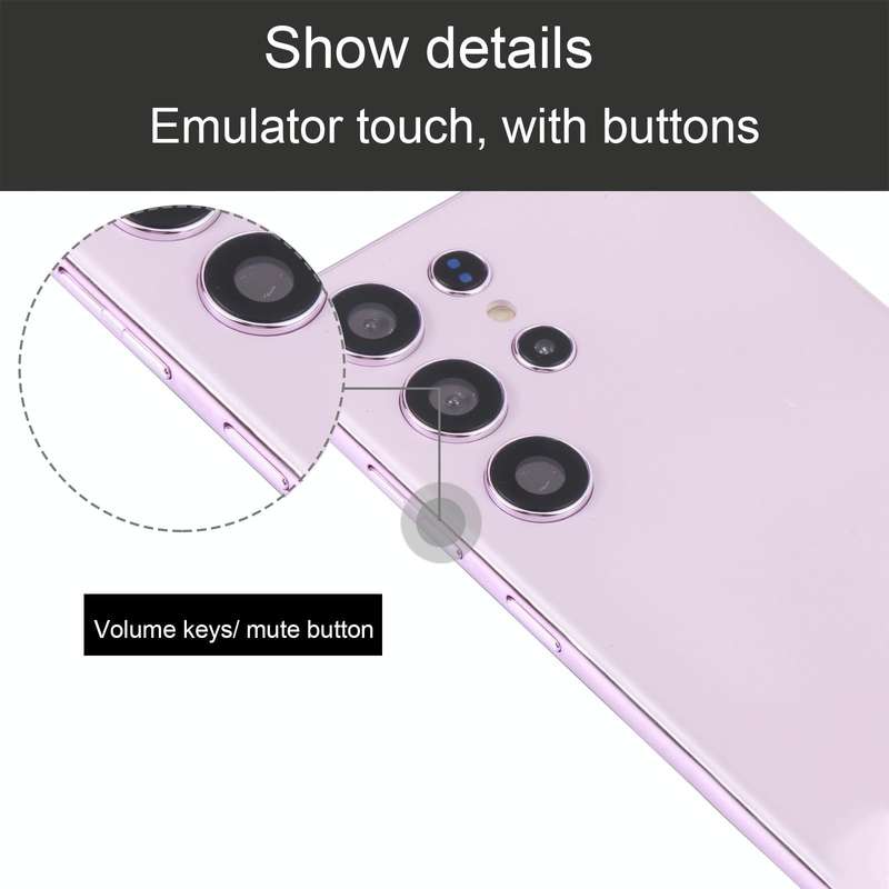 For Samsung Galaxy S23 Ultra 5G Black Screen Non-Working Fake Dummy Display Model(Purple)