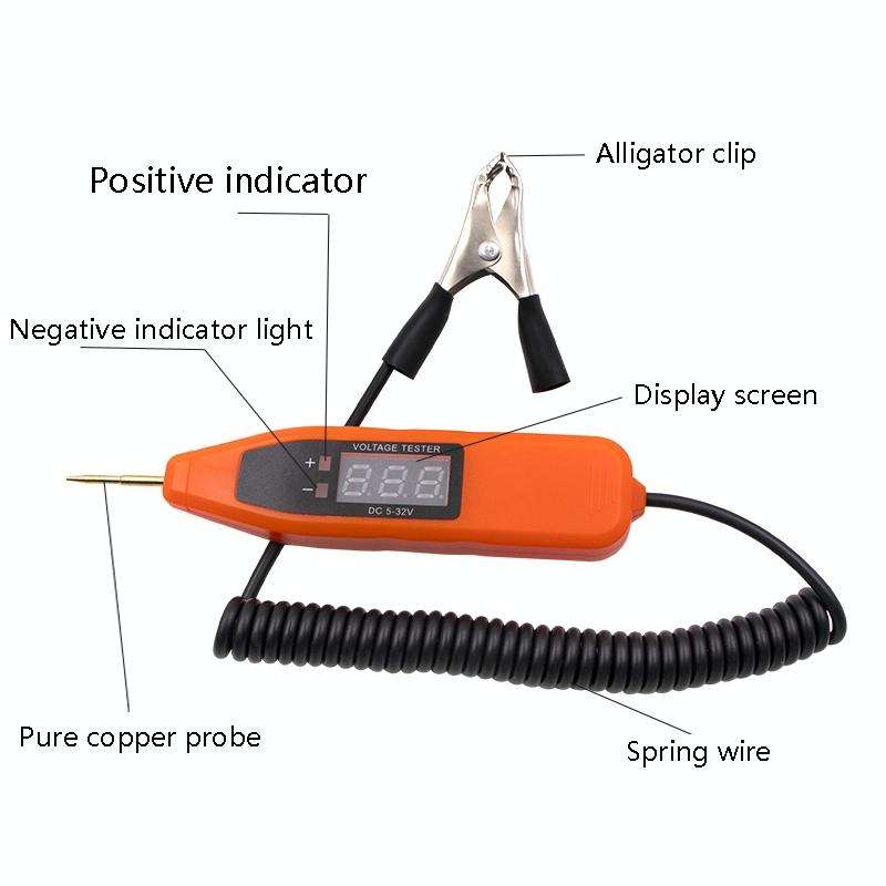 Auto Repair LCD Test Pen Car Circuit Repair Tool(Black)