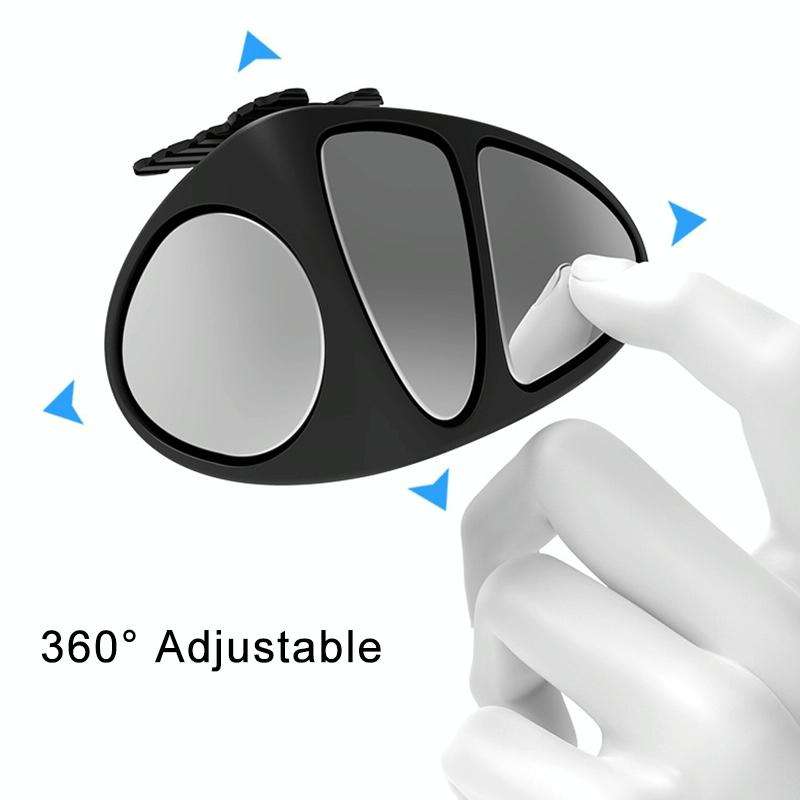 3R-146 3 in 1 Car Rearview Auxiliary Blind Spot Mirror Rear View 146 Front Wheel Mirror for Right...