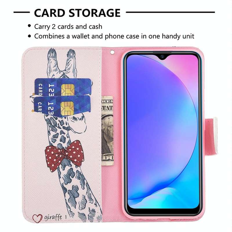 For vivo Y11 / Y15 / Y12 / Y17 Colored Drawing Pattern Horizontal Flip Leather Case with Holder &...