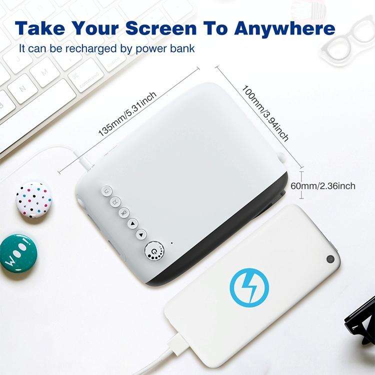 YG200 Portable LED Pocket Mini Projector AV USB SD HDMI Video Movie Game Home Theater Video Proje...